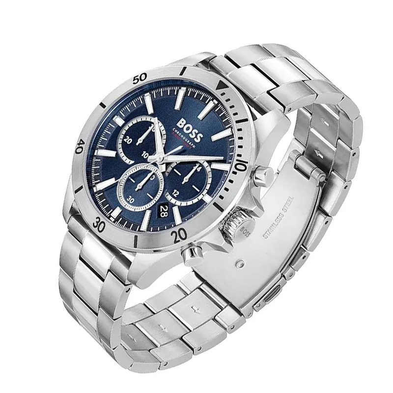 Hugo Boss Troper Chronograph Blue Quartz Men's Watch- 1514069